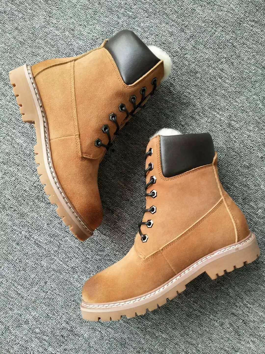 ugg马丁靴黑皮马丁