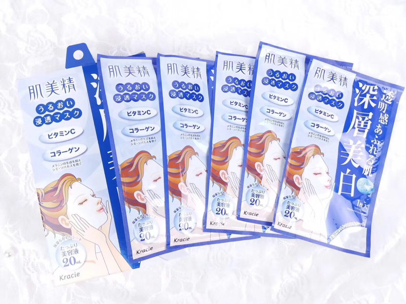 日本肌美精胶原蛋白紧致蓝色5片装