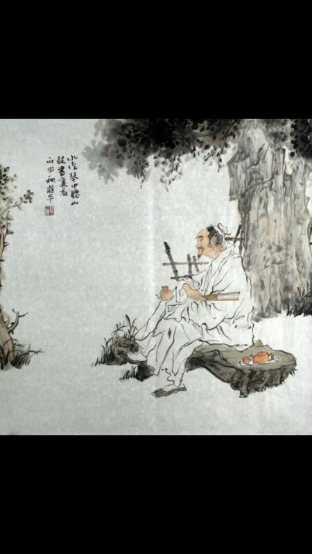 蒋平《水作琴》