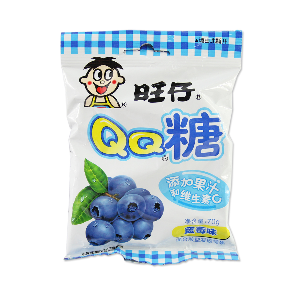旺仔qq糖(蓝莓味)70g*60包