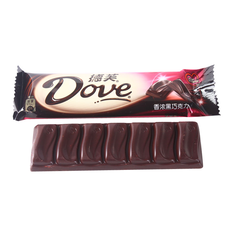 1盒德芙香浓黑巧克力43g*10条*12盒