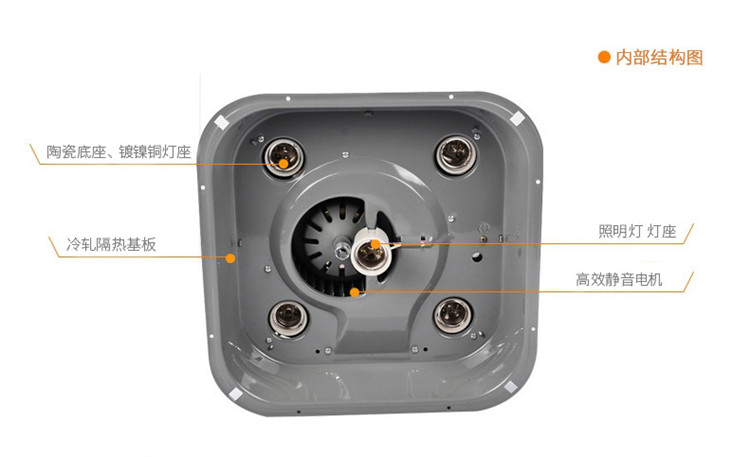 浴霸内部结构图片